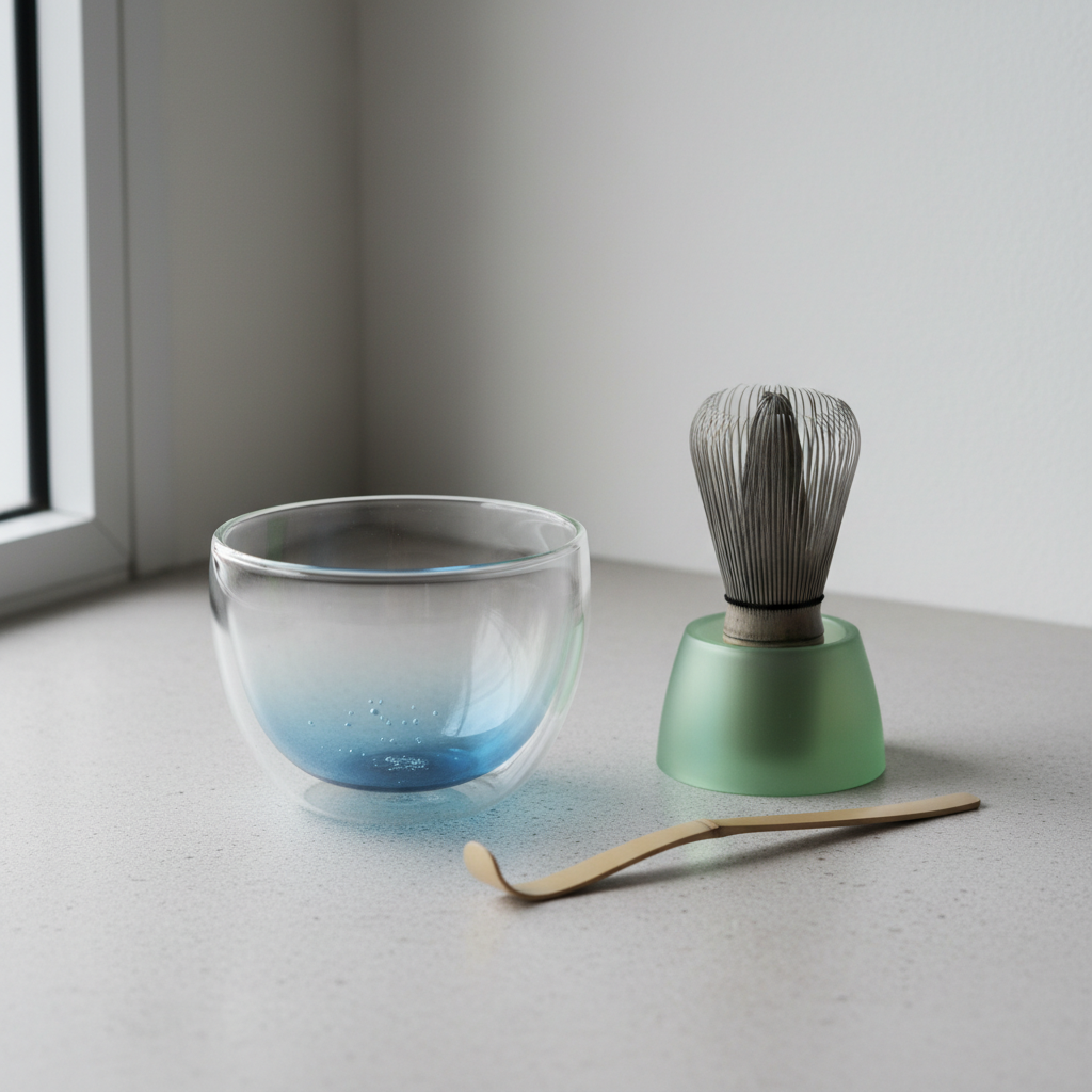 Elevate Your Matcha Ritual: Discover the "Aozora Harmony" Tea Set by quiet bowl