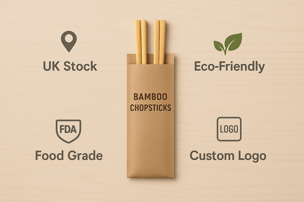 Premium Eco-Friendly Bamboo Chopsticks for Wholesale | Individually Sleeved & Food-Grade Certified | 8-Inch / 9-Inch Bulk