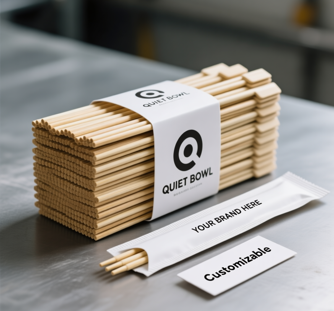 Premium Eco-Friendly Bamboo Chopsticks for Wholesale | Individually Sleeved & Food-Grade Certified | 8-Inch / 9-Inch Bulk